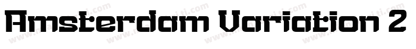 Amsterdam Variation 2 Regular字体转换